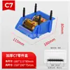 Caja de Plástico Oblicua Combinada Caja de Piezas Caja de Materiales para Piezas Caja de Estante Caja de Almacenamiento Caja de Estante Caja de Componentes Caja de Tornillos
