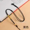 Cuerda Tejida a Mano con Hilo Dorado y Hilo Plateado, Grosor Ajustable, Cordón para Colgante, Collar de Cera de Abeja y Jade Dorado, Cuerda Halter