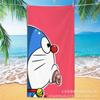 Toalla de Baño de Microfibra para Adulto Doraemon de Dibujos Animados Personalizada para Baño, Natación, Viaje, Portátil, Playa, Deportes
