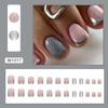 Piezas de arte de uñas con estilo de comercio exterior europeo y americano, pequeñas, frescas, lindas, multicolores, armadura de desgaste, sentido avanzado, parche de uñas postizas