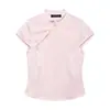 Ropa de Mujer al por Mayor Transfronteriza Verano 2026 Nueva Moda Top de Satén de Seda Decorado con Botones Camiseta Versátil de Manga Corta de Color Sólido