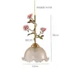 Lámpara colgante pequeña de ambiente rosa vintage estilo francés, Lámpara de vidrio agrietado estilo mediados de siglo, Lámpara colgante de rosa para mesita de noche, comedor, entrada
