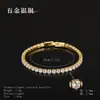Nuevo Exquisito Pulsera de Circonita Microincrustada para Mujer, Lujo Ligero, Nicho, Gama Alta, Versátil, Elegante, Pulsera Sencilla, Venta al por Mayor de Joyería