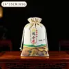 Bolsas de Lona con Cordón al por Mayor en Stock, Bolsas de Lona para Almacenamiento de Arroz y Harina, Bolsas Grandes de Doble Cordón
