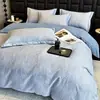 Conjunto de cama de quatro peças ins60s, espesso e escovado, 100% algodão, lençol e capa de edredom de algodão puro para outono e inverno, conjunto de três peças para dormitórios estudantis