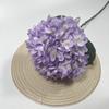 Fábrica de flores artificiales para bodas, hortensias artificiales de una sola cabeza, para salón de bodas, camino de plomo, mano que sostiene flores de seda, decoración del hogar, hotel, flores falsas