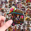 Compra directa transfronteriza de 50 calaveras de abeja reina del Día de Muertos, pegatinas decorativas creativas, calcomanías impermeables personalizadas y originales