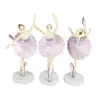 Menina bailarina menina princesa fada bolo de aniversário sobremesa decoração de confeitaria dançando decoração de dança conjunto de três peças