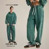 Moda Masculina Estilo Corrente Fornecimento Direto de Calças Retas Vintage Lavadas de Algodão Puro para a Primavera de 2026.
