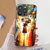 Aplicable a iPhone 17 Pro Max Chica del Paraguas Pintura Metálica Funda Protectora para Teléfono 17 Cobertura Total Agujeros Precisos 16 Vidrio