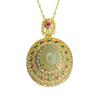 Aiyu Jade Hetian Natural Colgante Agua Clara Joyería de Jade Collar Estilo Étnico Venta al por Mayor Dropshipping S4051714L