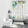 Cortina de Chuveiro para Banheiro Tecido Impermeável Impressão Digital Simples Cortina de Banheiro Cortina de Chuveiro Personalizável Conjunto de Cortinas Impermeáveis e Resistentes a Mofo