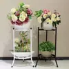 Venta Directa de Fábrica Soporte de Flores de Hierro Multicapa para Plantas Verdes, Plantas Colgantes, Estante de Flores para Balcón, Ahorro de Espacio para Interiores de Sala de Estar Soporte de Plantas Verdes de Pared