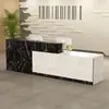 Balcão de caixa moderno, design minimalista e moderno, adequado para pequenas lojas, lojas de conveniência e balcões de recepção; novos modelos e outras opções