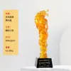 Novo Troféu de Cristal de Vidro com Animal, Troféu Comemorativo de Prêmio de Funcionário Destaque, Troféu de Aniversário de Alto Padrão e Atmosférico