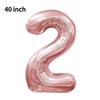 Novo Balão Digital Grande de 40 polegadas Versão Americana 0-9 Imitação de Alumínio Americano Balão para Arranjo de Festa de Aniversário Festa de Balões