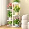 Rack de flores Sala de estar Varanda de chão Rack de armazenamento de flores 2024 Novo suporte para vasos de flores Planta de ferro carnudo multicamadas