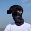 Mascarilla de Protección Solar para Hombres, Cubre Toda la Cara y el Cuello, Buff para Ciclismo, Cubrecuellos de Seda Helada, Parasol de Verano para Hombres en Exteriores para Pesca