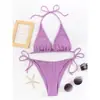 Traje de baño bikini de dos piezas estilo Sanzi para sexys, deseo puro sexy, sentido de alta gama, estilo popular, pechos pequeños, vacaciones de verano