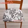 Funda de Silla Elástica Estampada Transfronteriza Todas las Estaciones Universal Seda de Leche Estilo Simple Decoración de Hogar y Restaurante Funda de Asiento de Silla a Prueba de Polvo