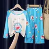 Pijama infantil primavera e outono novo manga longa fino cuhk meninos e meninas fofo comércio exterior atacado traje de casa