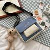 Bolso pequeño para mujer, novedad de 2021, moderno bolso bandolera de un solo hombro estilo coreano, bolso de lona estilo Harajuku ulzzang para estudiantes.