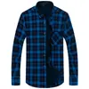 Camisas Cálidas Genuinas al por Mayor para Hombres de Mediana Edad en Otoño e Invierno, Ropa de Papá Holgada y sin Planchar, Camisas de Terciopelo Engrosadas de una Sola Pieza