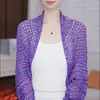 2026 Nuevo Chal con Diseño Hueco para Mujer Primavera/Verano Protector Solar, Versátil y Moderno, Transpirable, Adecuado para Oficinas con Aire Acondicionado