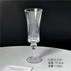 Copo Embossado Francês Ins de Nicho Vidro de Champanhe Retrô Conjunto de Taças de Vinho Tinto Doméstico de Alto Valor Feminino