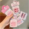Adesivos de Unha Sanrio para Crianças, Arte de Unha Fofa e Divertida, Peças de Unha para Estudantes, Peças de Unha Doces, Unhas Vestíveis para Crianças