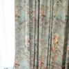 1 Peça Novo Tecido Floral Multicor com Base Preta e Dourada para Uso Doméstico, Blackout, Isolamento Térmico, Espessado, para Decoração de Sala de Estar e Quarto