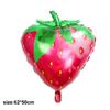 Globos de Película de Aluminio de Frutas y Verduras de Verano al por Mayor Decoración de Fiesta Hawaiana Globo Naranja Sandía Fresa Fiesta