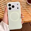 Silicona Líquida Adecuada para iPhone 17 Gelatina Magnética Funda para Teléfono Piel Apple 18 Pro 16 Anti-Caída 5 Cubierta Protectora
