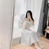 Elegante Vestido Blanco de Noche Estilo Francés 2026 Modelo Nuevo, Elegante Vestido de Compromiso y Graduación, Adecuado para Uso Diario, Corte Ajustado