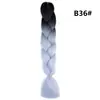 Trenza Jumbo Africana de Colores, Trenzas Sueltas Grandes, Rastas de Color Degradado, Procesamiento Personalizado