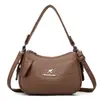 Bolso de mano para mujer 2025 Nuevo Patrón de Piedra para Madre de mediana edad Bolso Cruzado de Moda Versátil Bolso Casual de Gran Capacidad Suave