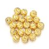 Cuentas de sarga de imitación oro chapadas en cobre, cuentas de flores, cuentas para bricolaje, collar de cuentas, pulsera de cuentas, cuentas sueltas, accesorios de joyería al por mayor