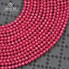 Hemoglobina de Paloma Cuentas Pequeñas Cortadas Hilo Largo Corindón Rojo Facetado Birmano Cuentas Cuerda para la Muñeca DIY Collar para la Clavícula Mayoreo