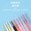 Pengdou Tools, Pinzas para Uñas, Pinzas para Pestañas, Mini Clips de Colores para Diario, Herramientas DIY de Cabeza Recta y Curva