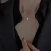 Collar con cruz para mujer, diseño sencillo de nicho, estilo coreano, cadena de clavícula geométrica, novedad de verano de 2024, cadena Strongy.