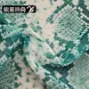 Tela Tie-Dye con Estampado de Serpiente en Forma de Escamas de Gasa, Tela de Ropa de Moda Salvaje para Actuación en Escenario de Mujer en Stock