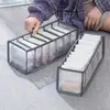 Caja de Almacenamiento para Ropa Interior Calcetines Empaquetados Artefacto Sujetador Ropa Interior Tipo Cajón Dividido Cuadros Armario de Mujer Acabado Cuadros Hogar