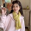 Bufanda Lisa Nueva Otoño/Invierno 2025 Estilo Japonés Versátil Cálida Bufanda Tejida de Lana Simple Calentador de Cuello para Estudiantes para Hombre