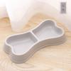 Nuevo Cuenco Doble para Mascotas con Forma de Hueso Macarrón Estilo Nórdico de Amazon Harry Cuenco para Perro Comida para Mascotas Cuenco para Gato