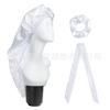 Nightcap de tubo longo três peças de borracha larga acetinado chapelaria home hair care long tail cap cross-border Amazon