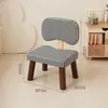 Banqueta Pequena de Madeira com Encosto para Adultos para Sala de Estar em Casa Troca de Sapatos Pequena Banqueta Baixa Banco Quadrado Cadeira Estilo Antigo Banqueta de Sofá Macia
