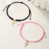 Pulseiras de Miçangas de Arroz Estilo Europeu e Americano para Mulheres, Pulseiras de Cristal Multicamadas com Contas Redondas Estilo Boêmio Atacado