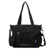 Bolso de Hombro Simple de Gran Capacidad para Estudiantes Versátil Bolso de Mano Casual de Lona Ligero para Viajes Bolso Cruzado