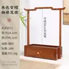 Soporte para Pinceles de Madera de Bambú, Cajón Multifuncional con Forma de Sombrero, Organizador de Escritorio para Bolígrafos, Estante Creativo para Colgar Pinceles de Caligrafía