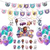 Conjunto de Decoração para Festa de Aniversário Faixa Espiral Desenho Animado Fofo Novo Estilo Itens de Decoração para Festa Casa da Gabby